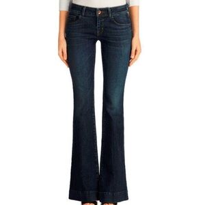 J Brand Love Story Jeans Women’s Size 26 Denim Bell Bottom Low Rise Dark Wash